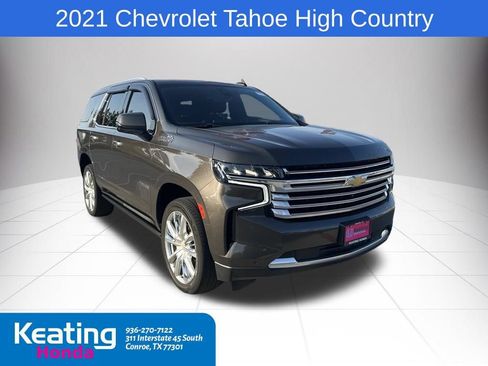 Used 2021 Chevrolet Tahoe High Country w/ Premium Package RWD image 1