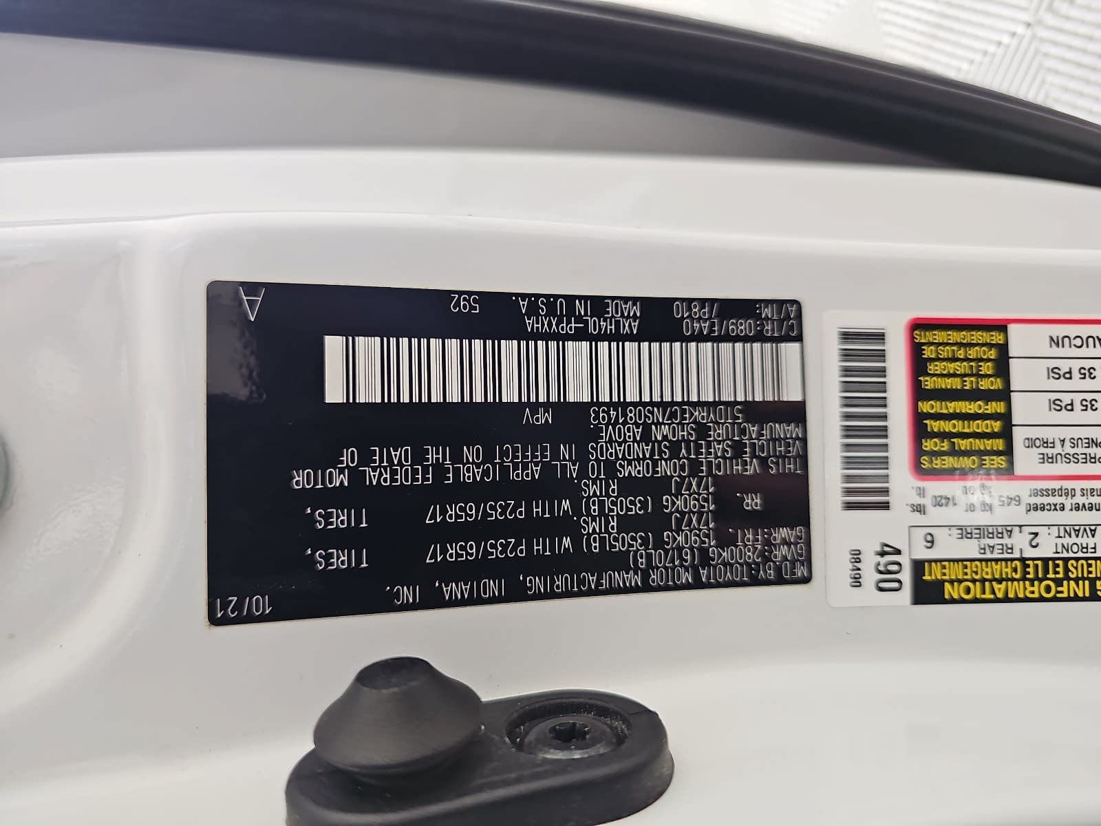 Used 2022 Toyota Sienna XLE FWD image 30