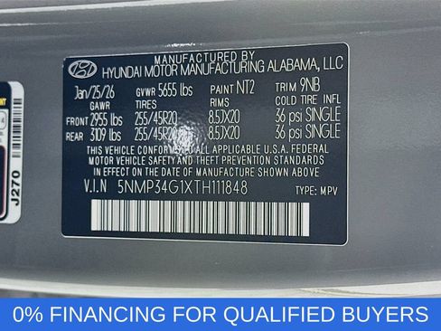 Certified 2026 Hyundai Santa Fe Limited FWD image 33