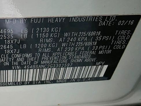 Used 2016 Subaru Outback 2.5i Limited AWD/4WD image 44