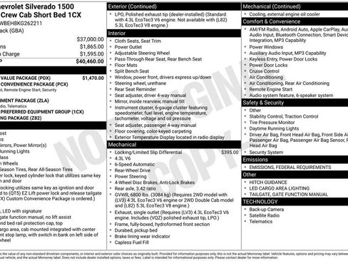 Used 2019 Chevrolet Silverado 1500 Custom w/ Custom Value Package image 6