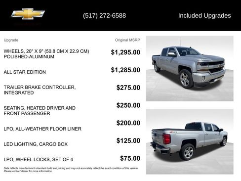 Used 2018 Chevrolet Silverado 1500 LT w/ All Star Edition AWD/4WD image 5