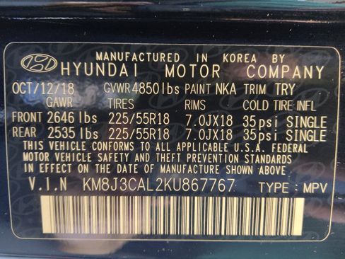 Used 2019 Hyundai Tucson Ultimate w/ Cargo Package AWD/4WD image 33