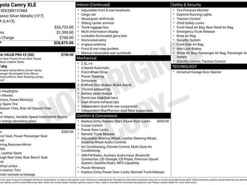 Used 2011 Toyota Camry XLE w/ XLE Extra-Value Pkg #2 FWD image 42