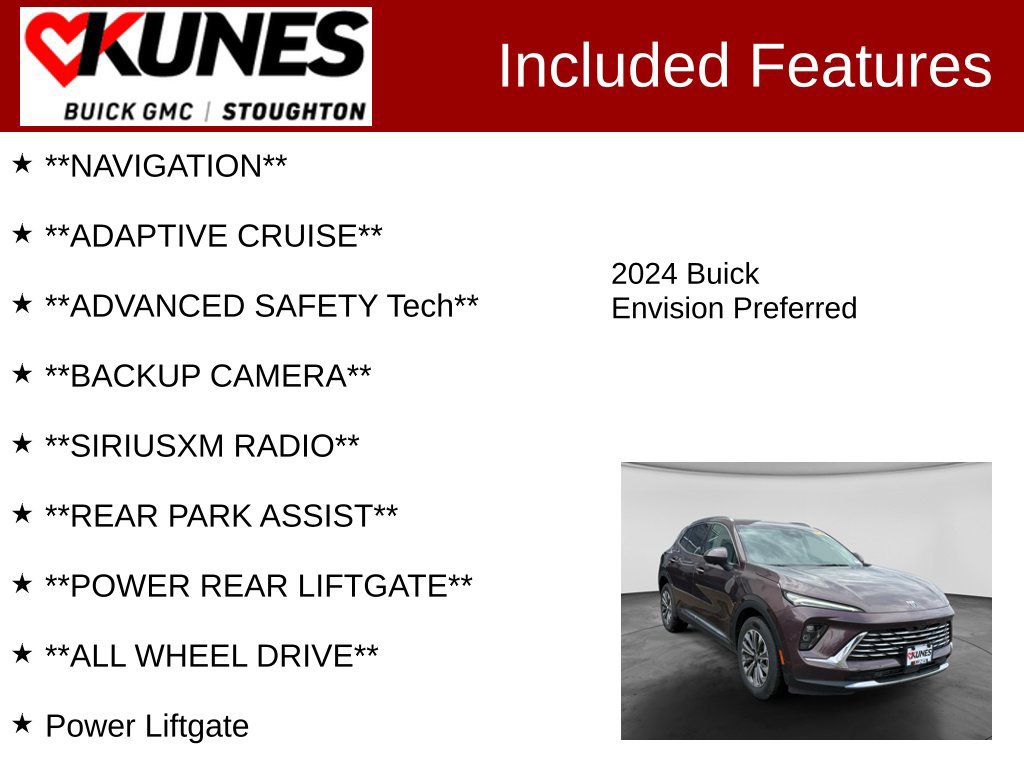 Used 2024 Buick Envision Preferred AWD/4WD image 2
