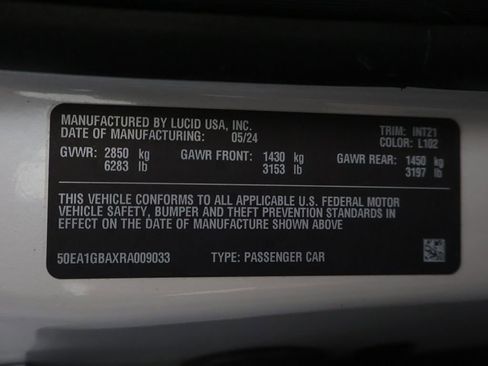 Used 2024 Lucid Air Grand Touring AWD/4WD image 65