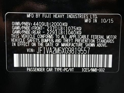 Used 2016 Subaru WRX STI AWD/4WD image 4