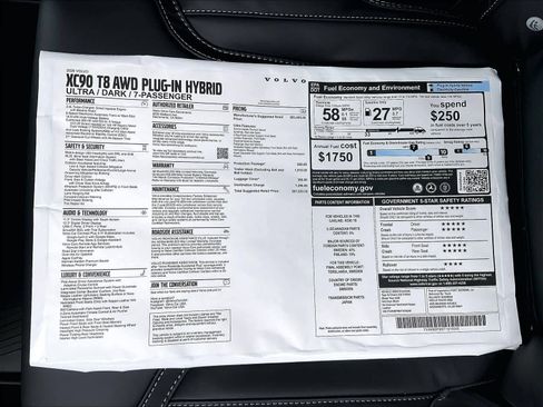 New 2026 Volvo XC90 T8 Ultra w/ Protection Package AWD/4WD image 37