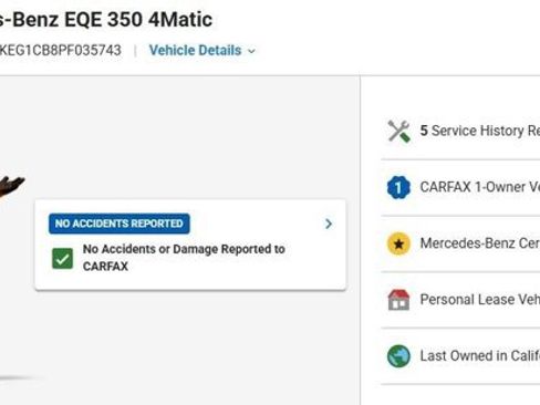 Certified 2023 Mercedes-Benz EQE 350+ 4MATIC Sedan image 3