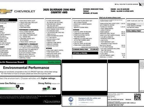 Used 2025 Chevrolet Silverado 2500 High Country w/ Technology Package image 27