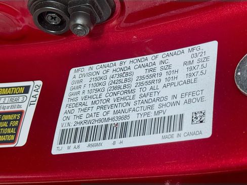 Used 2021 Honda CR-V Touring image 30
