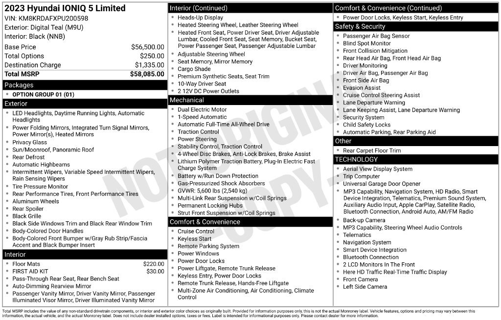 Certified 2023 Hyundai Ioniq 5 Limited AWD/4WD image 24