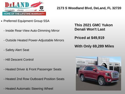 Used 2021 GMC Yukon Denali w/ Denali Premium Package image 12