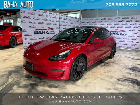 Used 2021 Tesla Model 3 Performance AWD/4WD image 1