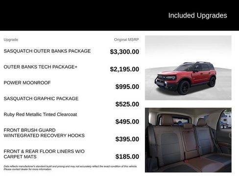 New 2026 Ford Bronco Sport Outer Banks w/ Sasquatch Outer Banks Package AWD/4WD image 5
