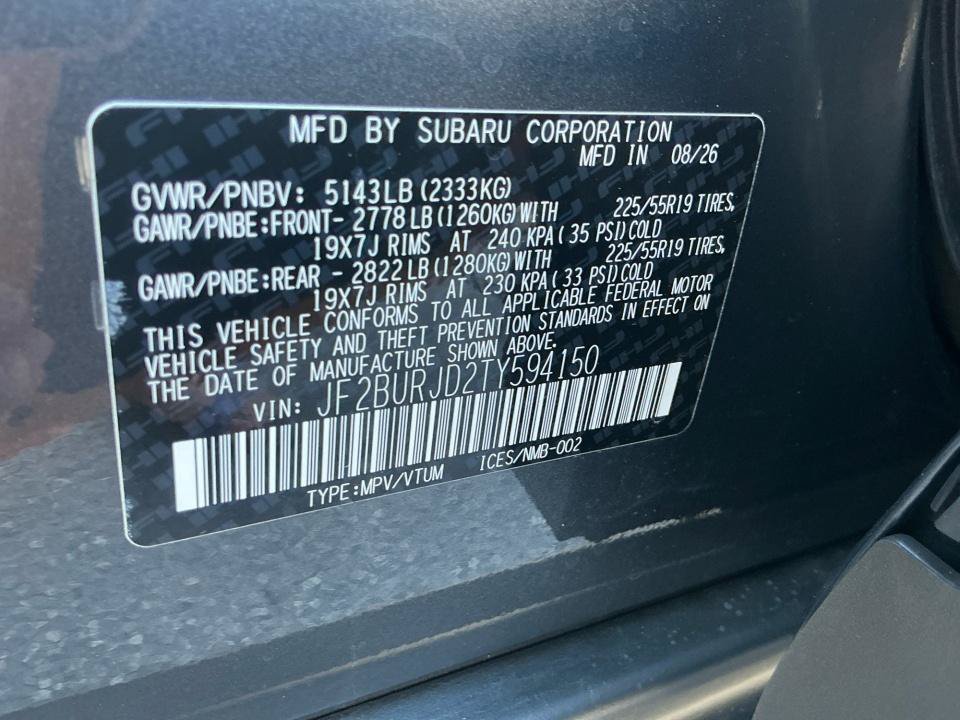 New 2026 Subaru Outback Touring XT AWD/4WD image 35
