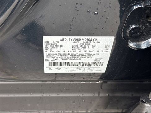 Certified 2024 Ford Explorer XLT w/ Equipment Group 202A image 41