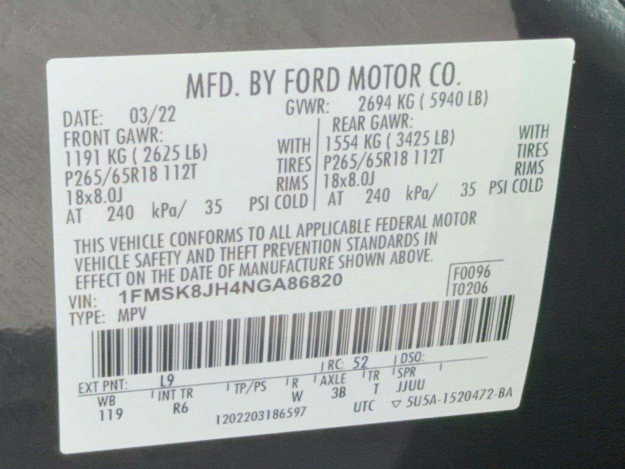 Used 2022 Ford Explorer Timberline AWD/4WD image 32