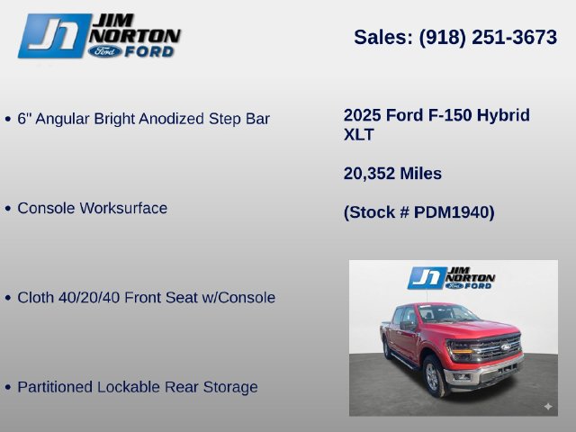 Certified 2025 Ford F150 XLT w/ Equipment Group 301A Standard AWD/4WD image 15