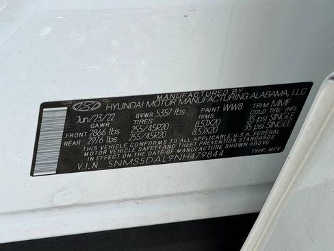 Used 2022 Hyundai Santa Fe Calligraphy AWD/4WD image 9