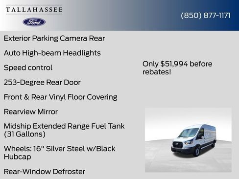 New 2025 Ford Transit 250 148 Medium Roof w/ Load Area Protection Package image 23