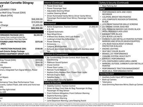 Used 2024 Chevrolet Corvette Stingray Coupe w/ Z51 Performance Package RWD image 7