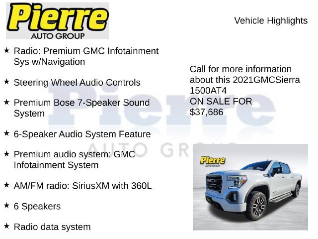 Used 2021 GMC Sierra 1500 AT4 w/ Technology Package AWD/4WD image 13