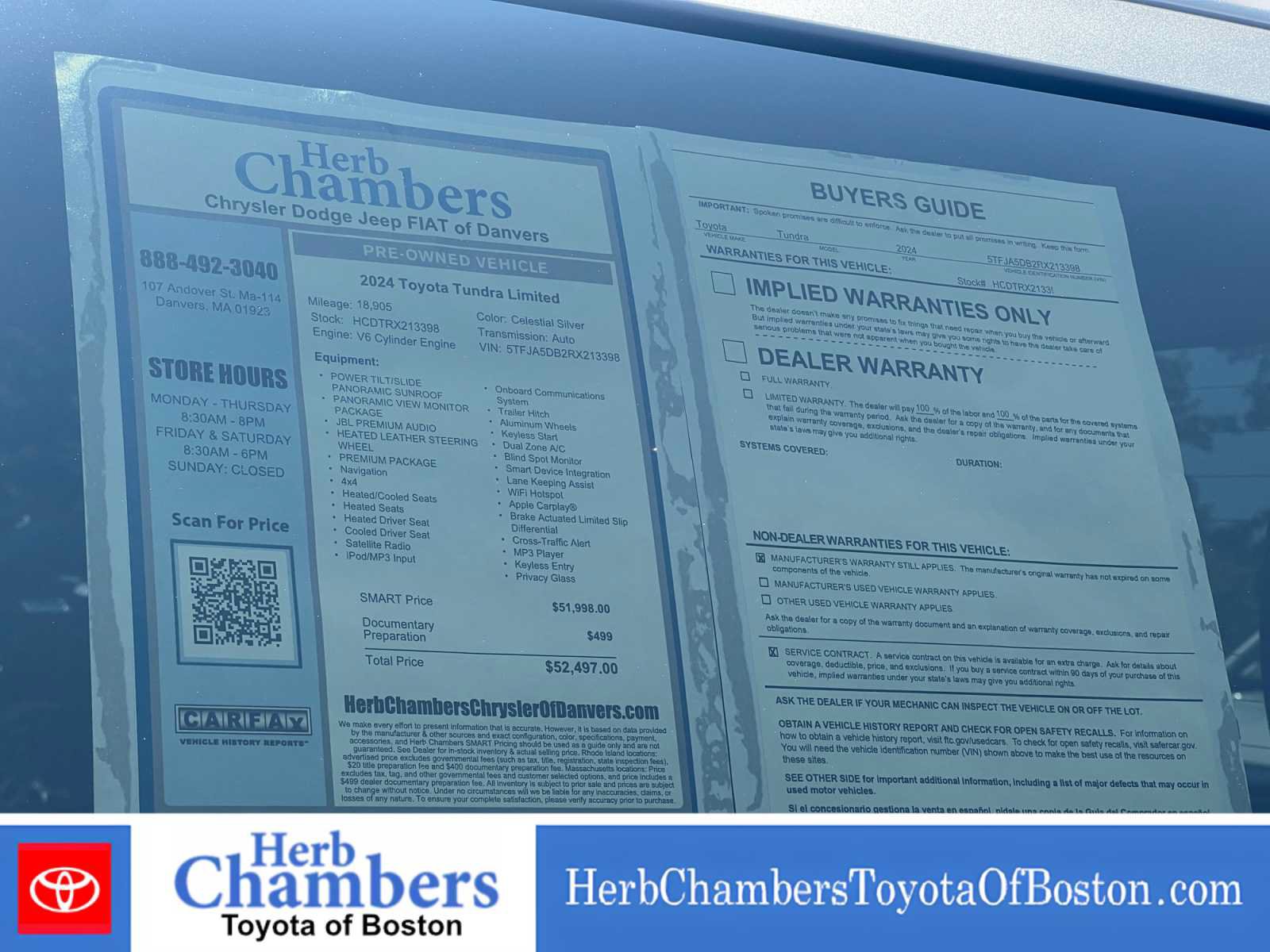 Used 2024 Toyota Tundra Limited AWD/4WD image 14