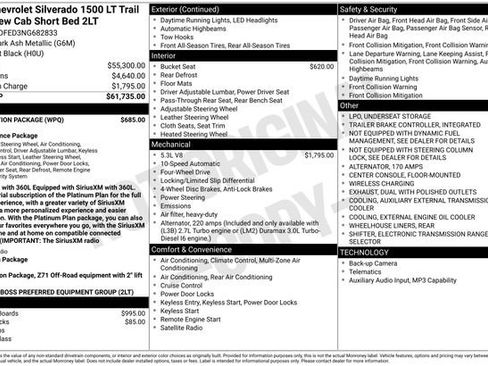 Used 2022 Chevrolet Silverado 1500 LT Trail Boss w/ Protection Package AWD/4WD image 68