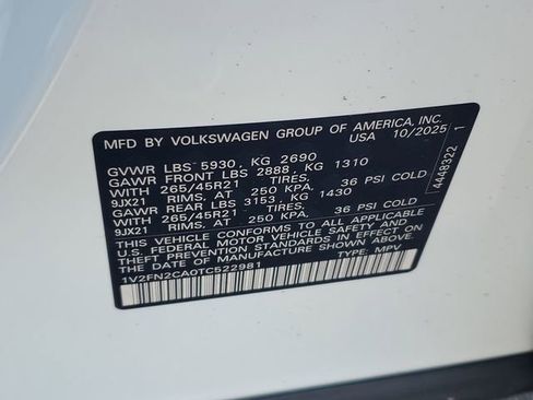 New 2026 Volkswagen Atlas SEL Premium R-Line AWD/4WD image 33