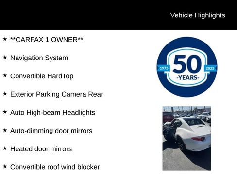 Used 2026 MAZDA MX-5 Miata RF Grand Touring RWD image 5