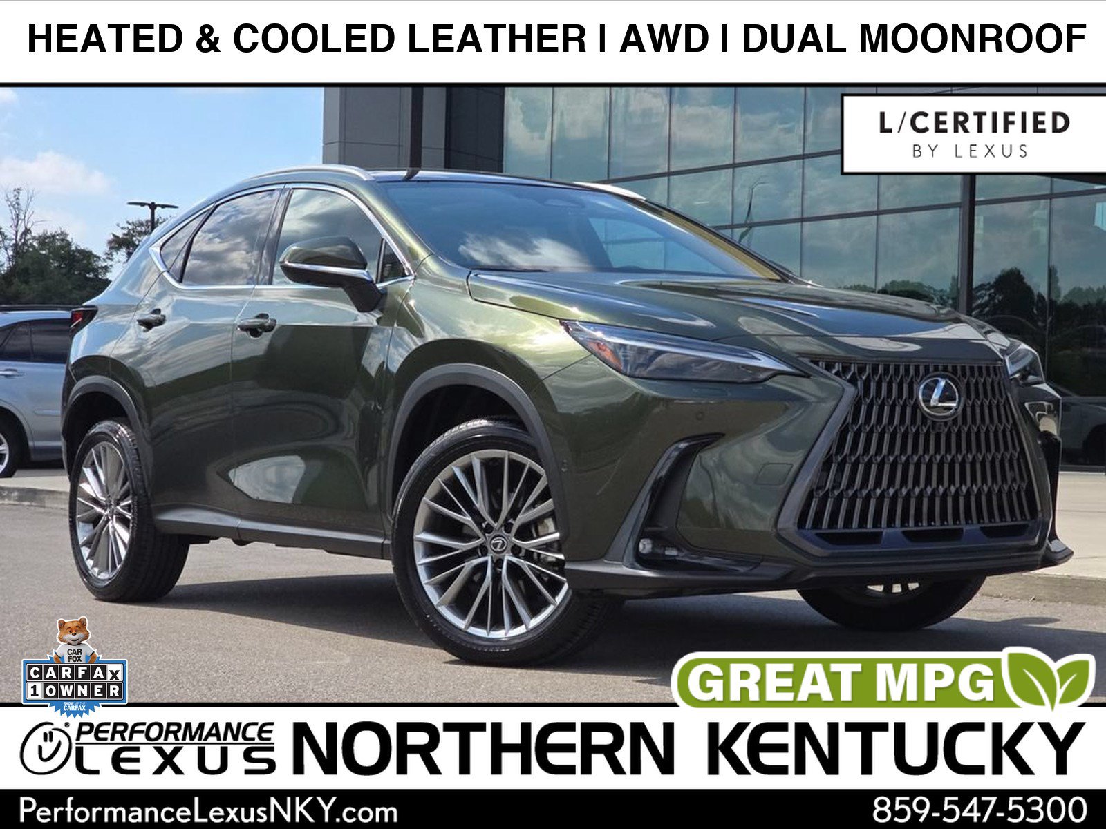 Certified 2025 Lexus NX 350h AWD w/ Cold Area Package image 1