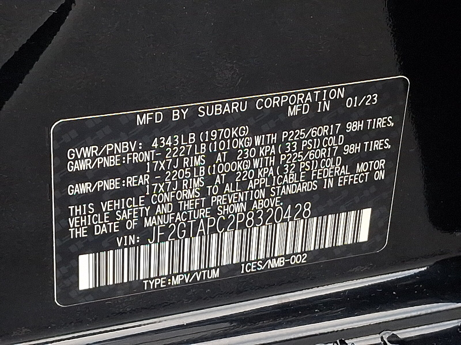 Certified 2023 Subaru Crosstrek 2.0i Premium AWD/4WD image 27