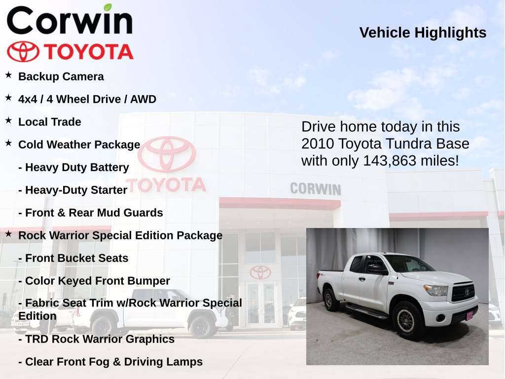 Used 2010 Toyota Tundra 4x4 Double Cab image 6