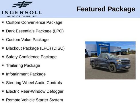 Used 2022 Chevrolet Silverado 1500 Custom w/ LPO, Blackout Package image 8