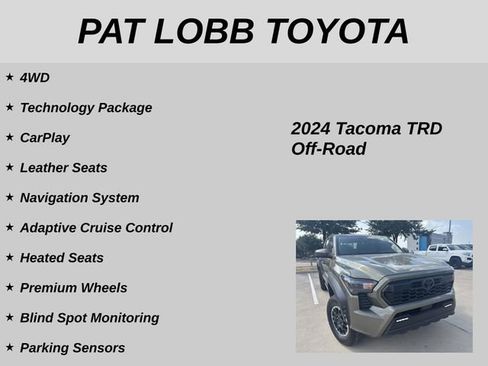 Used 2024 Toyota Tacoma TRD Off-Road w/ TRD Off Road Premium Package AWD/4WD image 20