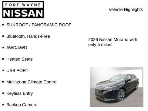 New 2026 Nissan Murano SL image 8