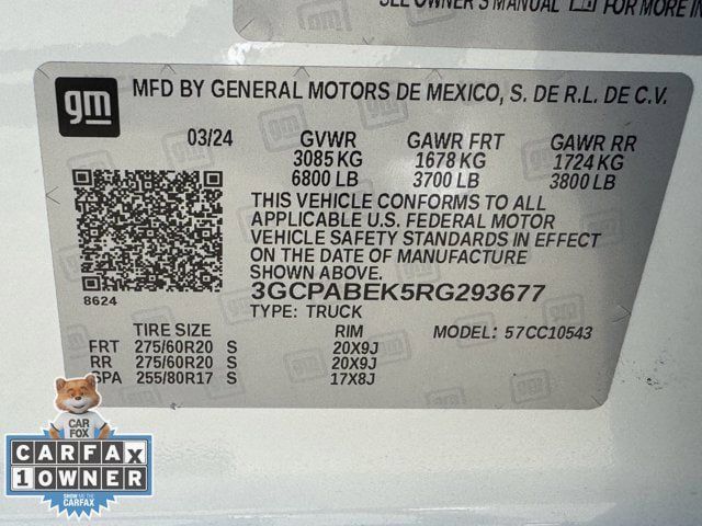 Used 2024 Chevrolet Silverado 1500 Custom w/ LPO, Dark Essentials Package RWD image 28