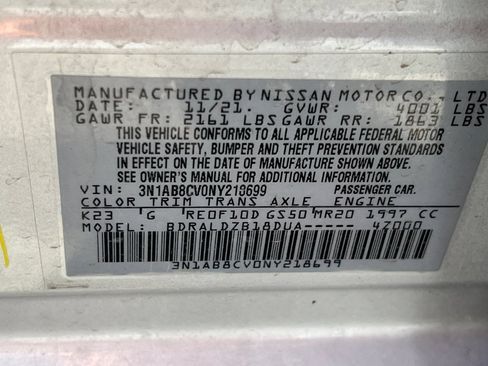 Used 2022 Nissan Sentra SV FWD image 31
