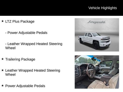 Used 2017 Chevrolet Silverado 1500 LTZ Z71 w/ LTZ Plus Package AWD/4WD image 9