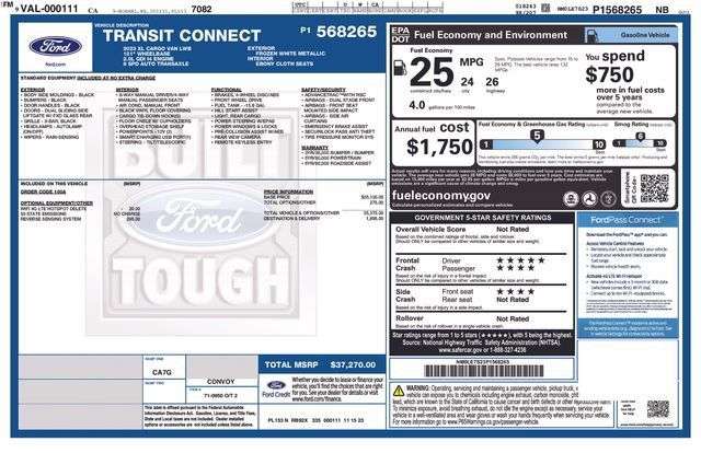 Used 2023 Ford Transit Connect XL FWD image 8