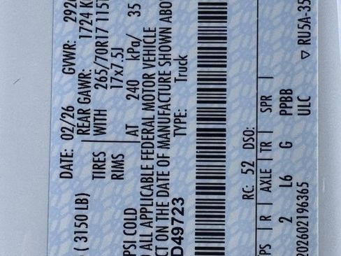 New 2026 Ford F150 XL w/ Equipment Group 103A High image 13