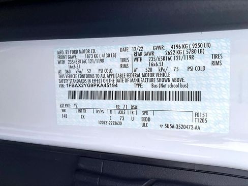 Certified 2023 Ford Transit 350 XLT image 30