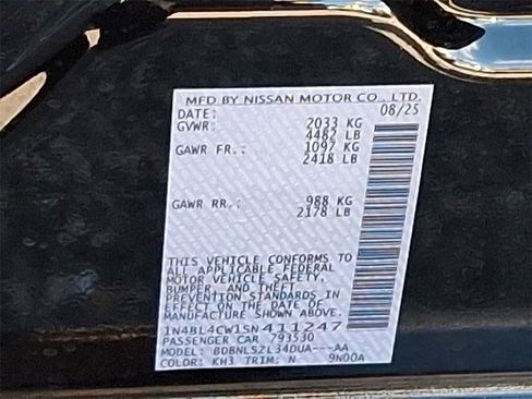 New 2025 Nissan Altima 2.5 SR image 12