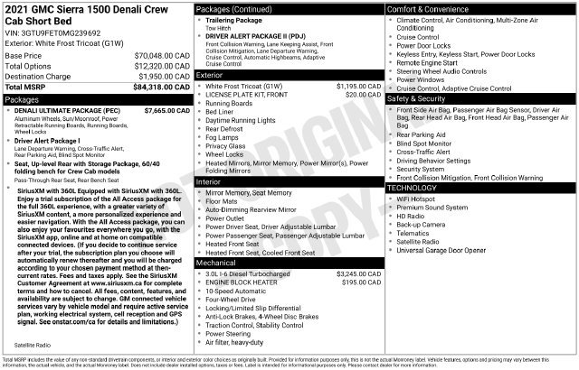 Used 2021 GMC Sierra 1500 Denali w/ Denali Ultimate Package AWD/4WD image 6