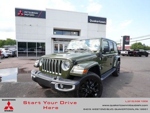 Used 2021 Jeep Wrangler Unlimited Sahara w/ Cold Weather Group AWD/4WD image 1