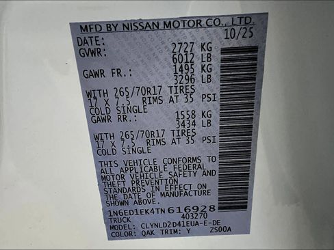 New 2026 Nissan Frontier PRO-4X image 14