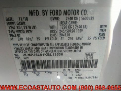 Used 2019 Lincoln Nautilus Reserve image 10