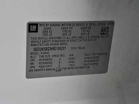 Used 2017 Chevrolet Silverado 1500 LTZ Z71 w/ LTZ Plus Package image 29