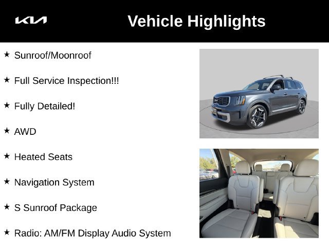 Certified 2024 Kia Telluride S w/ S Sunroof Package AWD/4WD image 6